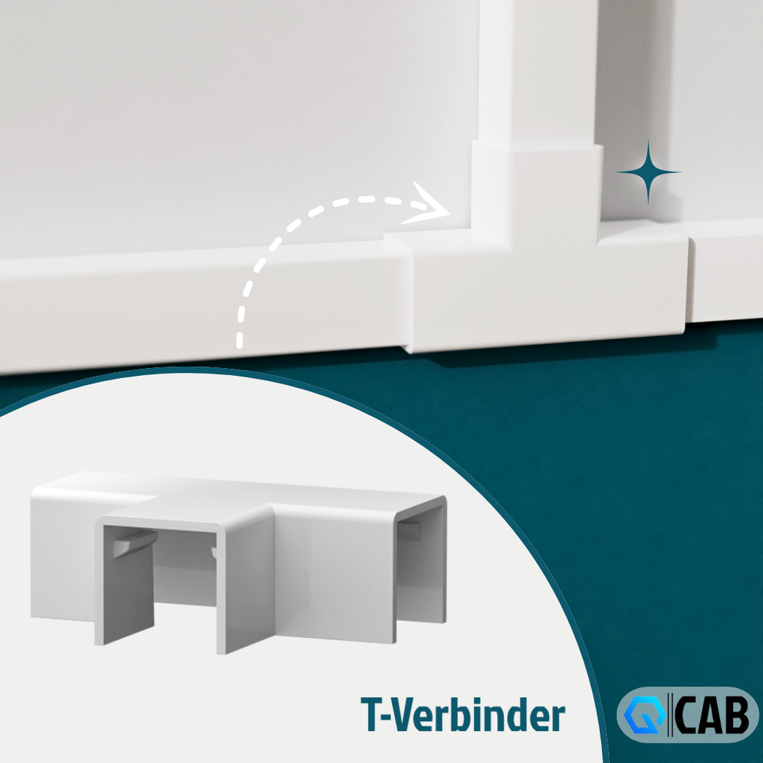 QCAB Verbindungsstücke Set für Kabelkanal - 22-teilig QCAB Verbindungsstücke Set für Kabelkanal - 22-teilig