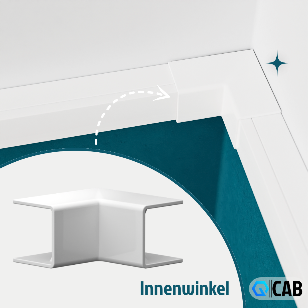 QCAB Verbindungsstücke Set für Kabelkanal - 22-teilig QCAB Verbindungsstücke Set für Kabelkanal - 22-teilig